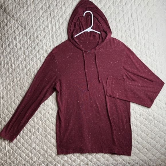 Forever 21 long sleeved hooded nubby tee shirt size Large - Picture 2 of 4